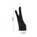 Two-Finger Anti-Touch Drawing Glove — Smudge Guard for Graphics Tablets & Digital Art
