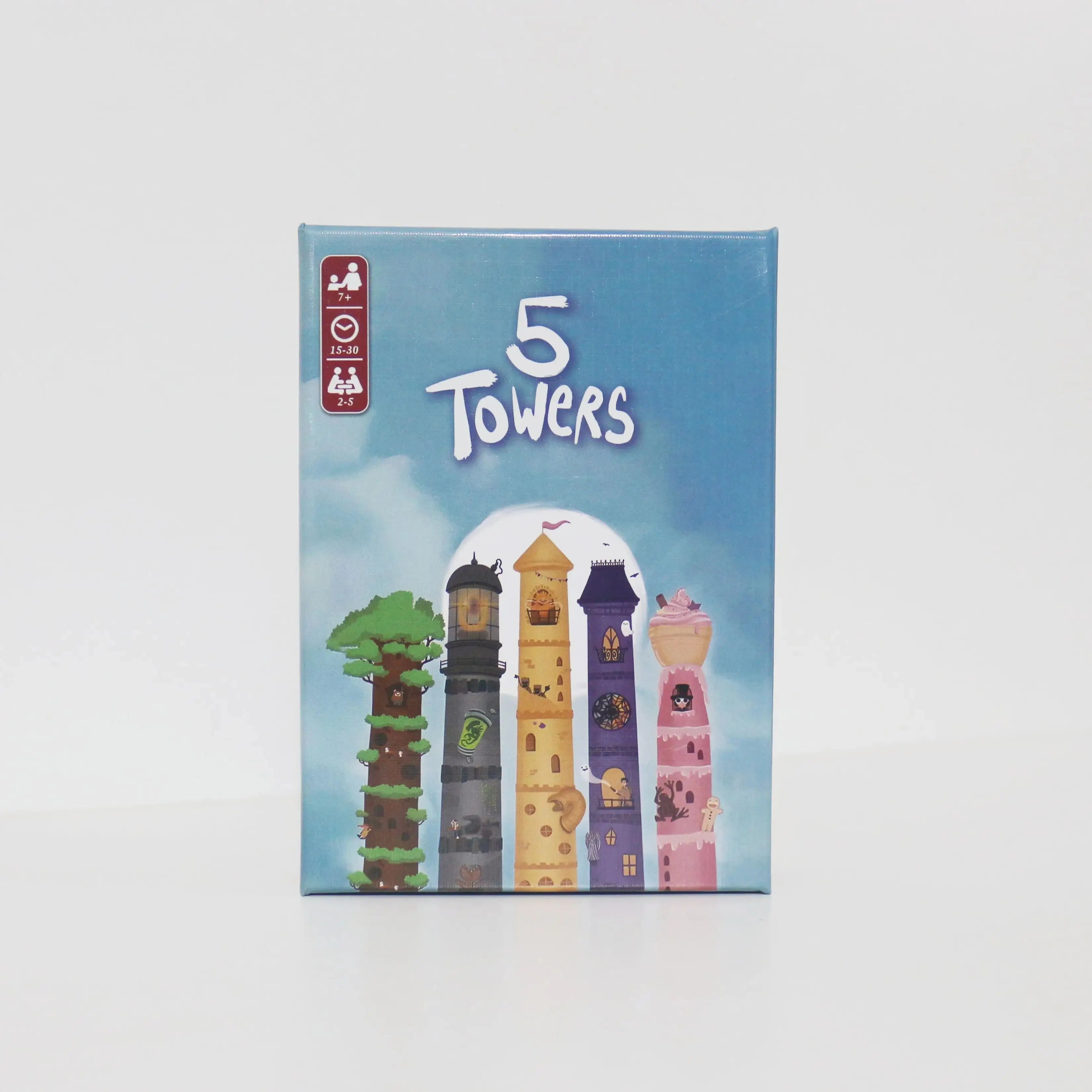 5 Towers Card Game for 2-6 Players, Fast-Paced Party & Strategy Game