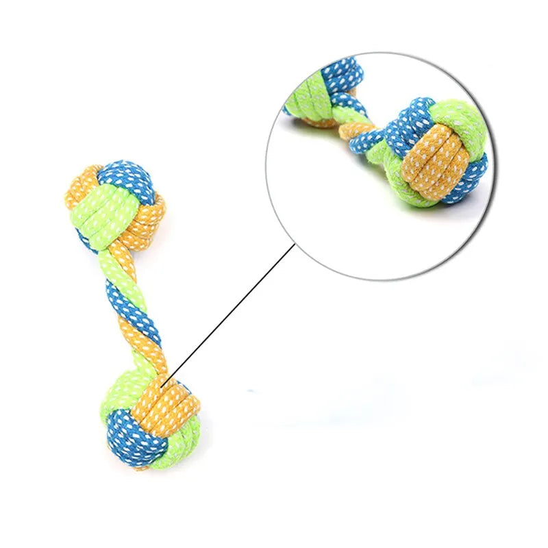 Bite-Resistant Rope Knot Chew Toy for Dogs & Cats — Teeth Cleaning, Boredom Relief & Training (4-Pack / 7-Pack)