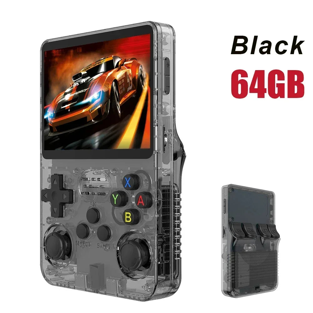 Open Source Retro Handheld Game Console Linux Portable Pocket Player 3.5-inch (8.9 cm) IPS Screen, 64GB or 128GB Preloaded Games
