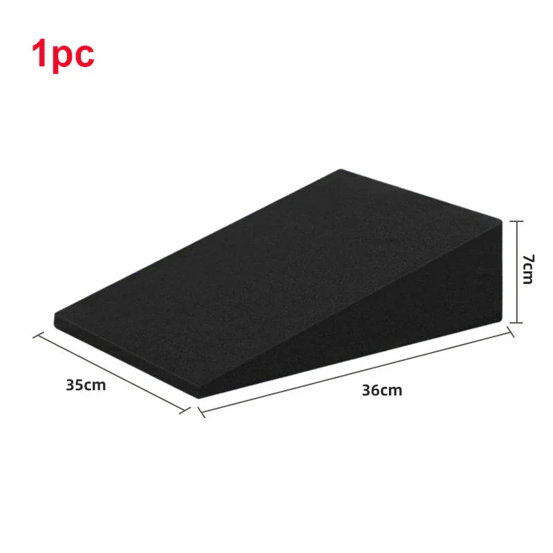 Memory Foam Car Seat Leveling Pad – Seat Leveler Cushion for Flat Rear Seat, Height Boost & Fatigue Relief (Black)