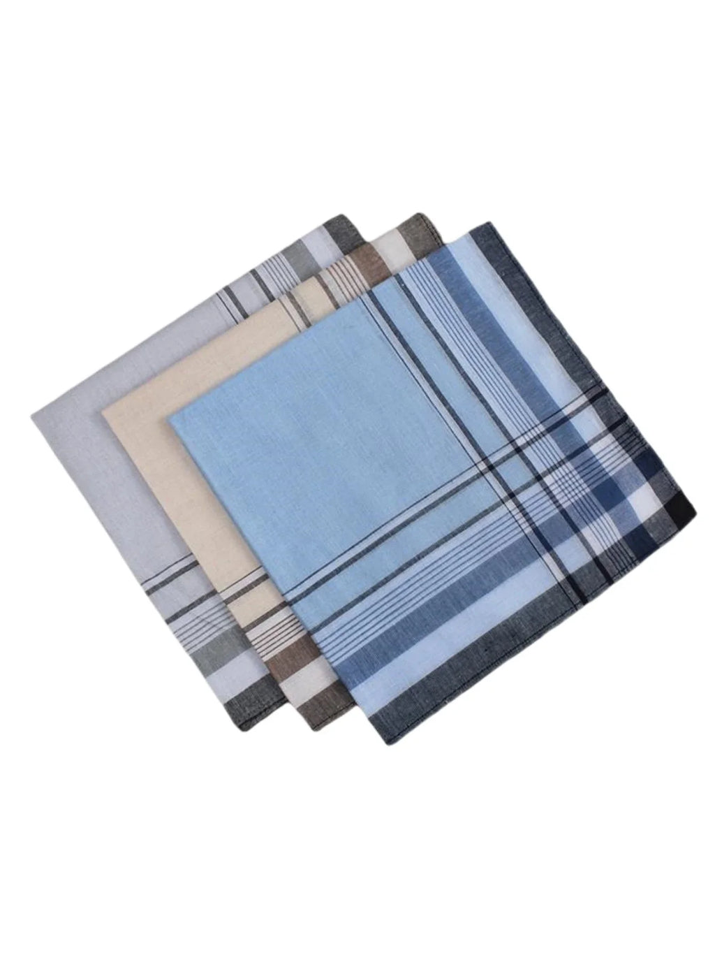 Vintage Satin Cotton Handkerchiefs 38cm (15in) – 9-Pack Thin Soft Breathable Handkerchiefs, Gift for Parents