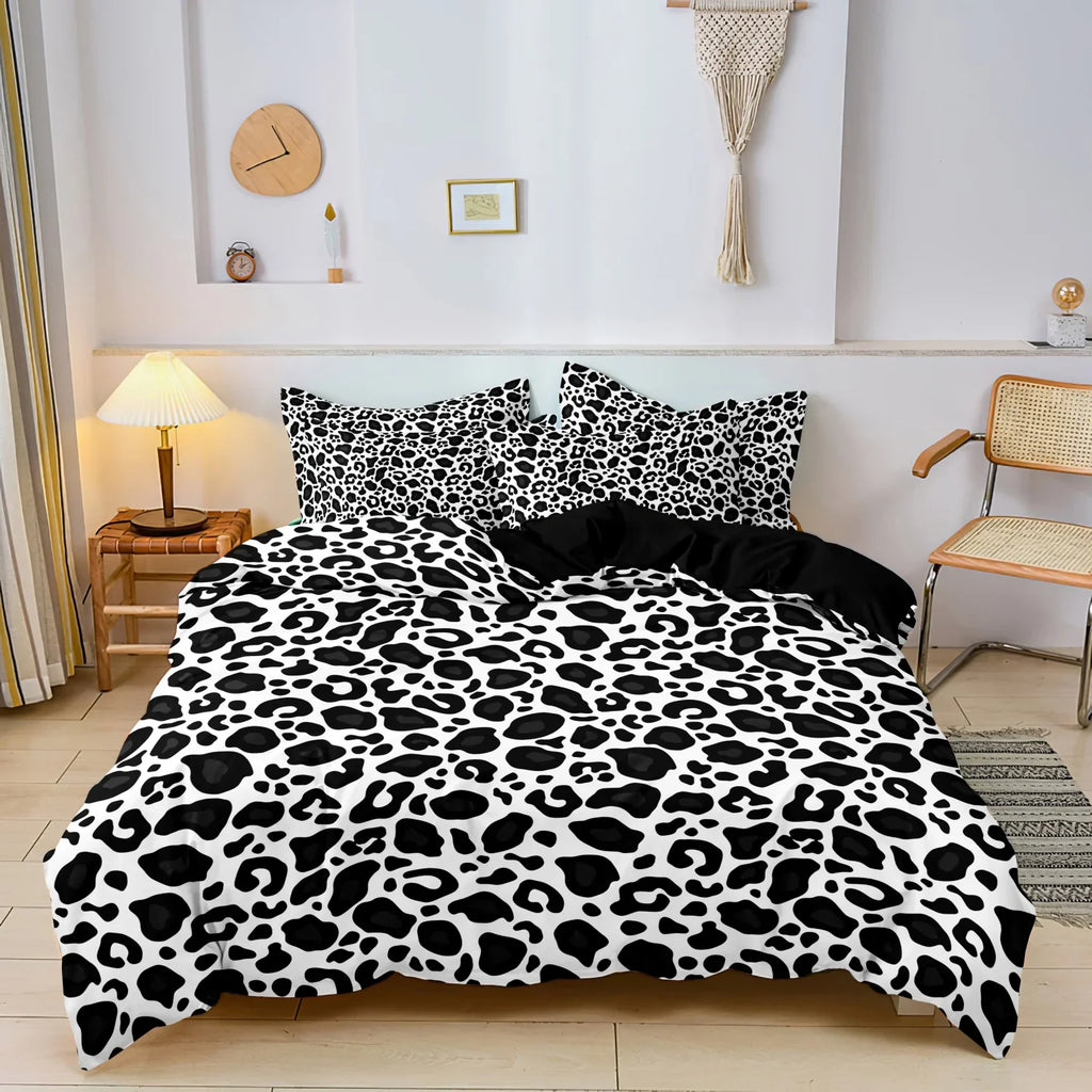 3-Piece Printed Polyester Bedding Set – 200TC Duvet Cover with Pillowcases (Twin to Super King)