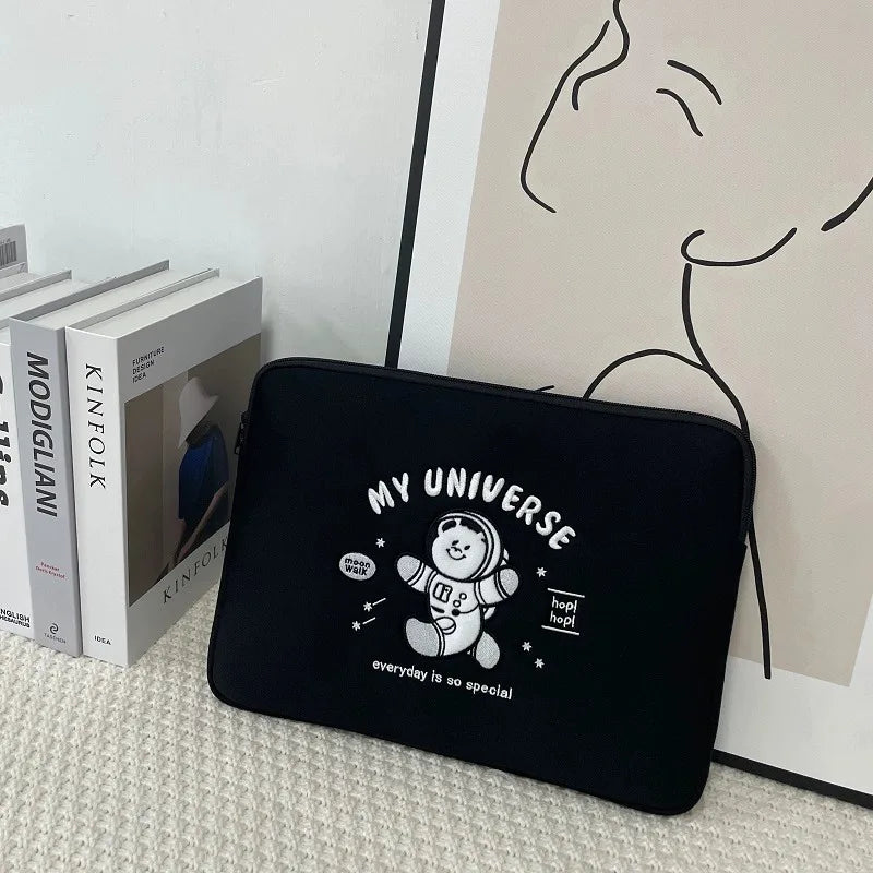 Cute Animal Print Shockproof Laptop Sleeve 13–16 inch (33–40.6 cm) Zipper Pouch for 13/13.3/14/15/15.6/16