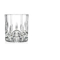 Embossed Crystal Whiskey Tumbler 230ml (7.8 fl oz) - Available in 1/2/4/6-Pack for Bar & Home