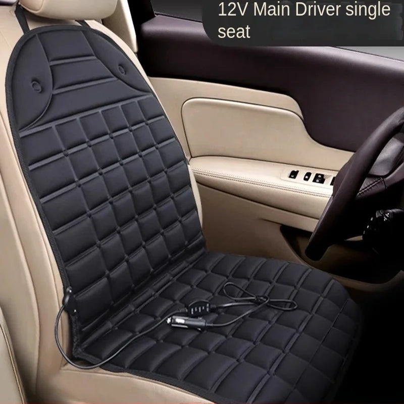 12V Car Heated Seat Cushion - Quick-Heating Electric Winter Seat Cover (94 x 46.5 cm / 37 x 18.3 in)