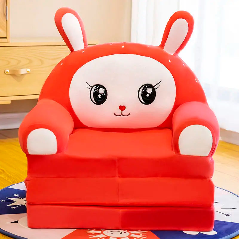 Kids Princess Sofa Removable Washable Foldable Children's Cartoon Armchair Toddler Couch