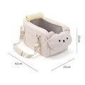 Dog & Cat Car Booster Seat — Armrest Travel Carrier with Safety Tether & Carry Strap, Fits Pets up to 5 kg (11 lb)