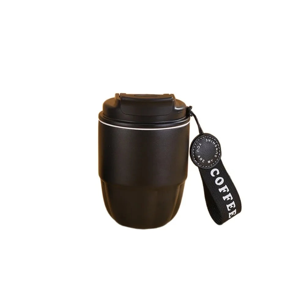 Mini Stainless Steel Vacuum Insulated Coffee Mug 260ml (8.8 fl oz) Portable Pumpkin Travel Mug