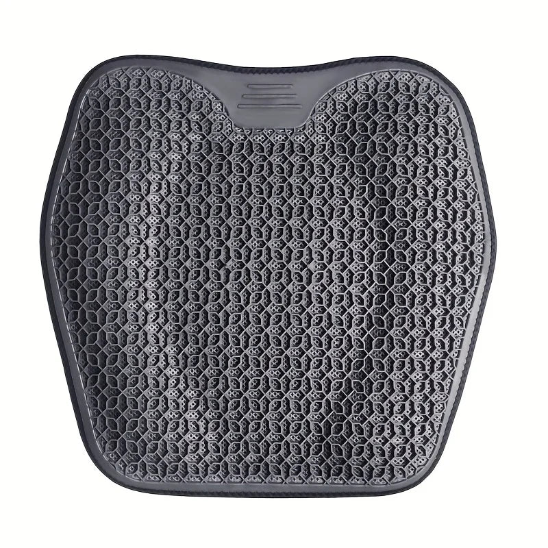 Gel Honeycomb Seat Cushion for Car & Office — Breathable Ergonomic Gel Pad, Machine Washable, 48×43×3 cm (19×17×1.2 in)