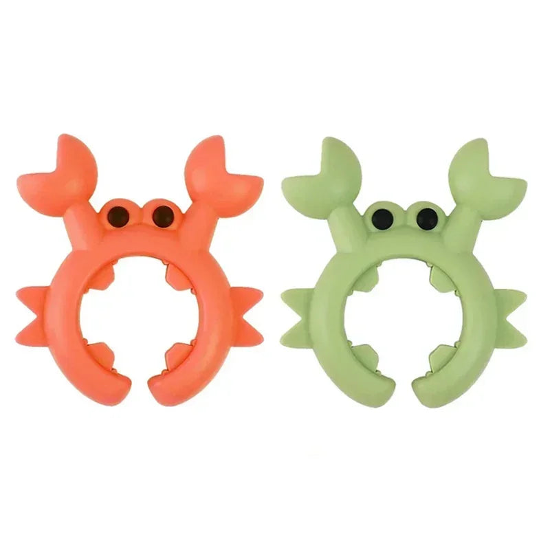 Silicone Crab Spatula Holder Pot Clip — Heat-Resistant Spoon Rest & Overflow Guard (1/2/4/6-Pack)