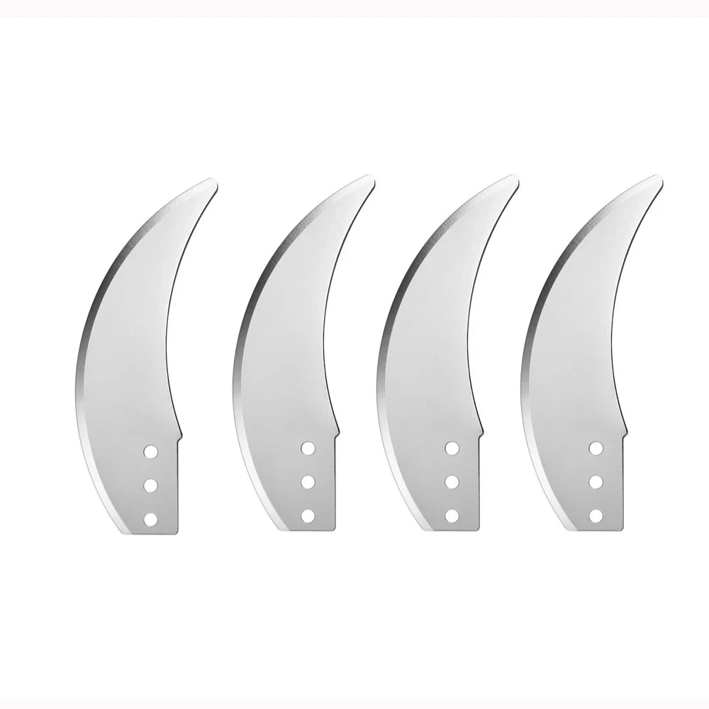 4/6-Blade Replacement Blades for Agricultural Fruit & Vegetable Cutter Feed Chopper, 50 cm (19.7 in) Shaft