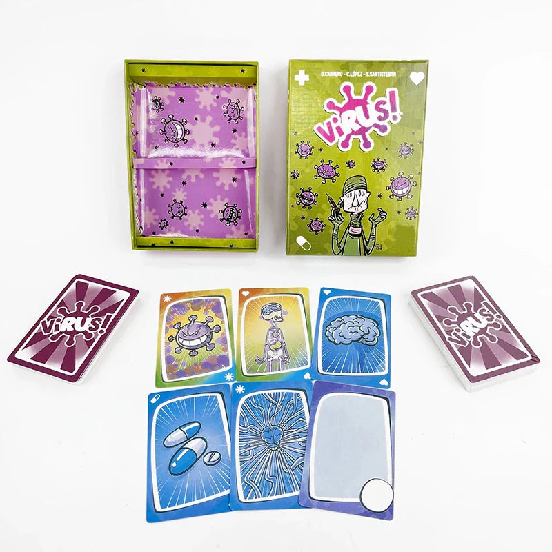 Virus 1 2 3 Board Game - Bilingual Family Party Game (Spanish & English)