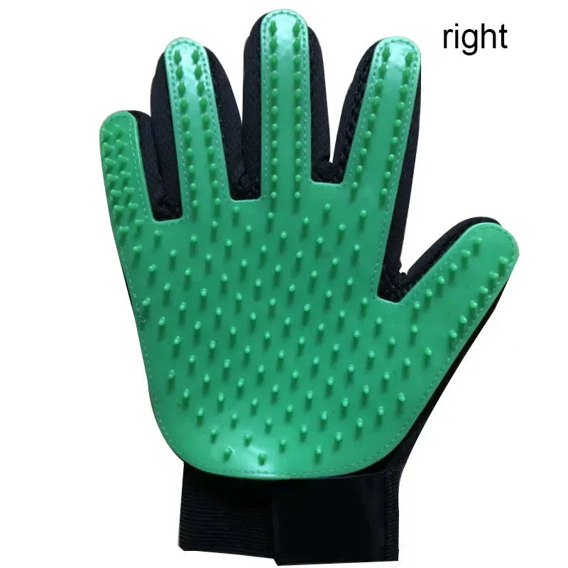 Silicone Pet Grooming Glove – Single Right-Hand Deshedding Brush & Massage Mitt for Dogs & Cats, 16×24 cm (6.3×9.4 in)