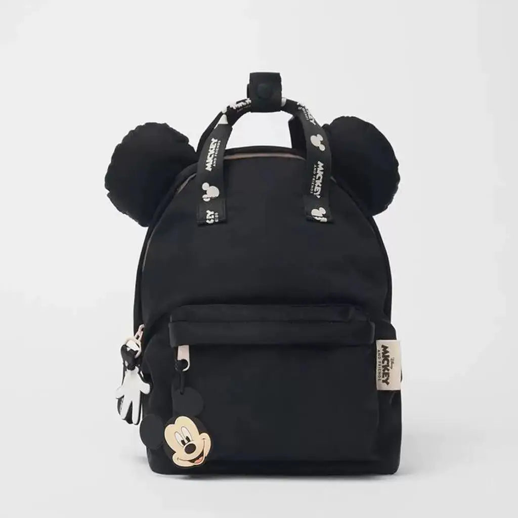 Kids Cartoon Printed Mini Backpack - Lightweight Nylon School Bag for Toddlers & Preschoolers (Ages 4-6)
