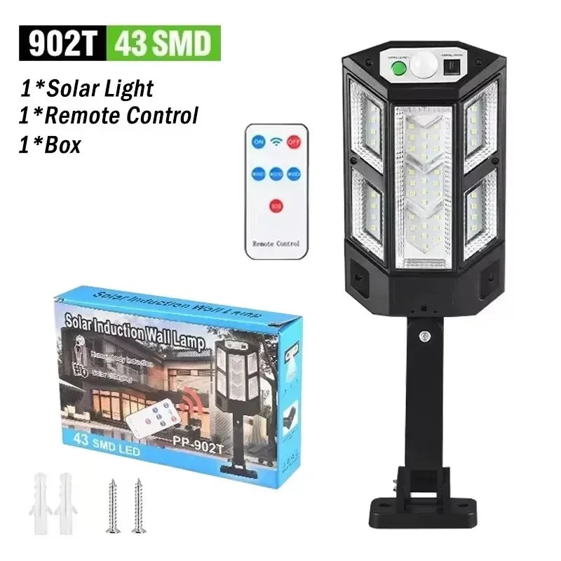 Solar LED Wall Light - Waterproof Dusk-to-Dawn Outdoor Fence & Garden Lamp for Porch, Yard, Walkway, Camping