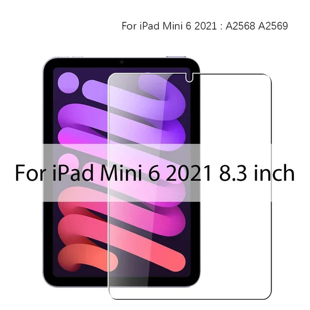 3-Pack Tempered Glass Screen Protector for iPad Air 11-inch (279 mm) HD Anti-Scratch