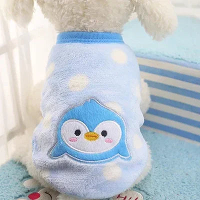 Cartoon Fleece Pet Sweater – Winter Warm Dog & Cat Coat (XXS-XL)