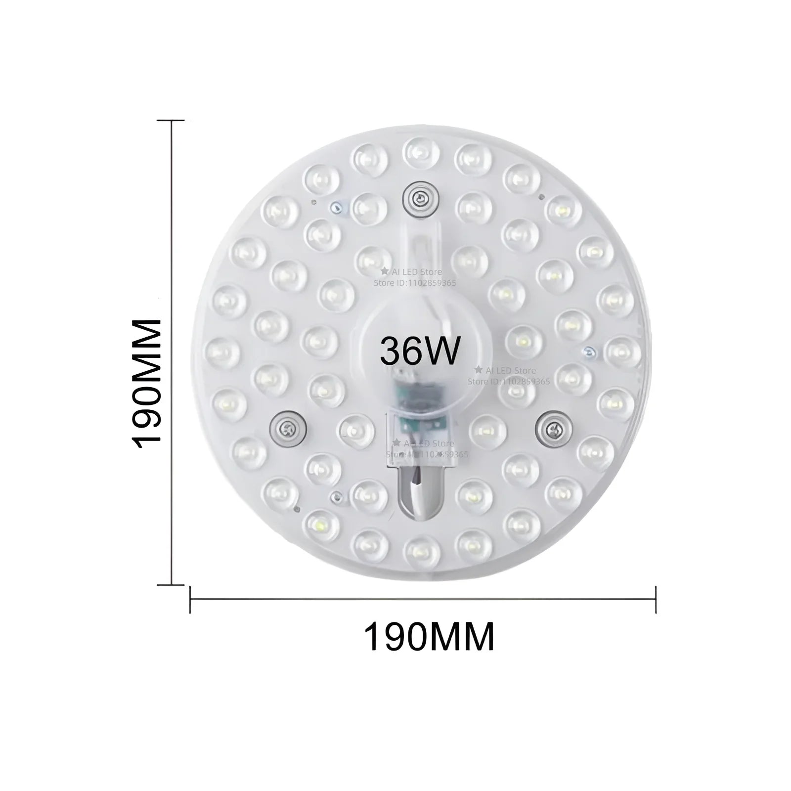 Round LED Panel Ceiling Light 12W–60W AC 220–240V Circular Flush Mount Lamp