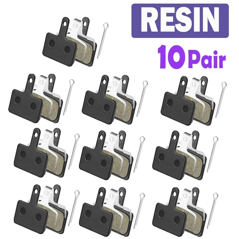Resin Hydraulic Disc Brake Pads – Wear-Resistant MTB Brake Pads, Universal Fit for Hydraulic Disc Calipers