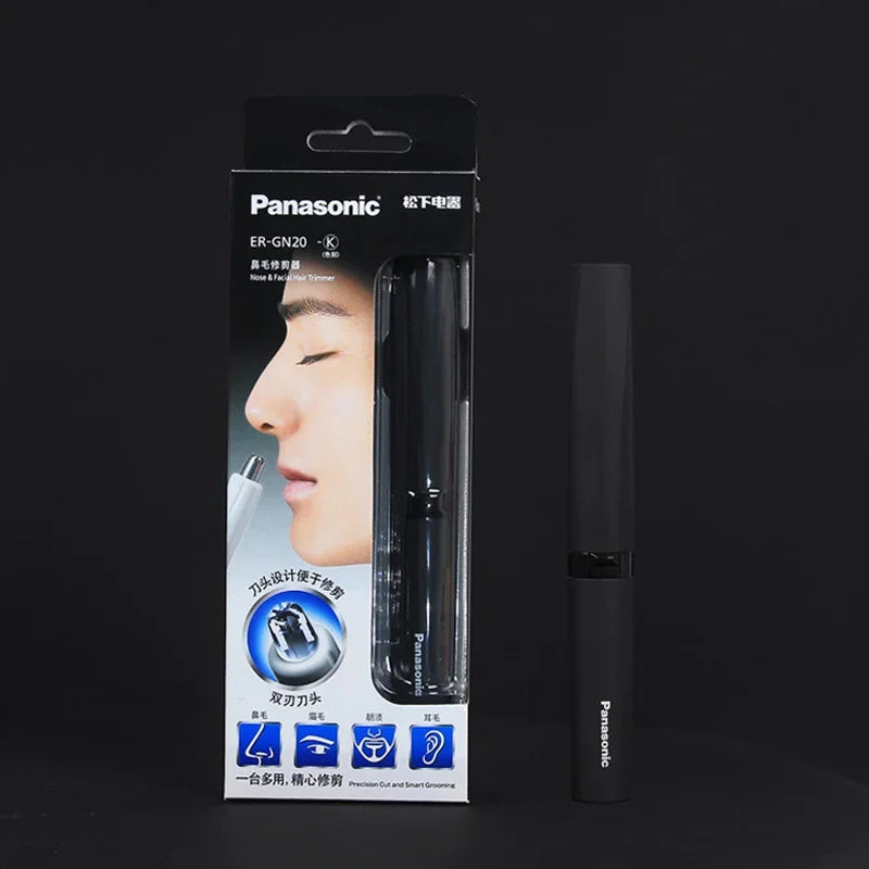 Electric Nose & Ear Hair Trimmer for Men – Portable Eyebrow & Detail Groomer, Painless