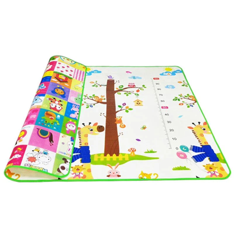 Foldable Thick Foam Play Mat for Kids 200x180 / 180x150 / 180x120 cm (79x71 / 71x59 / 71x47 in) Non-Slip Crawling Safety Rug
