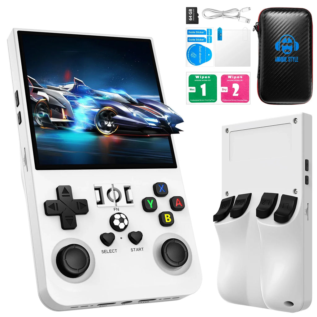 Portable Retro Handheld Game Console, 4.0-inch (10.16 cm) IPS 720x720, 64GB/128GB Storage, 18,000+ Classic Games