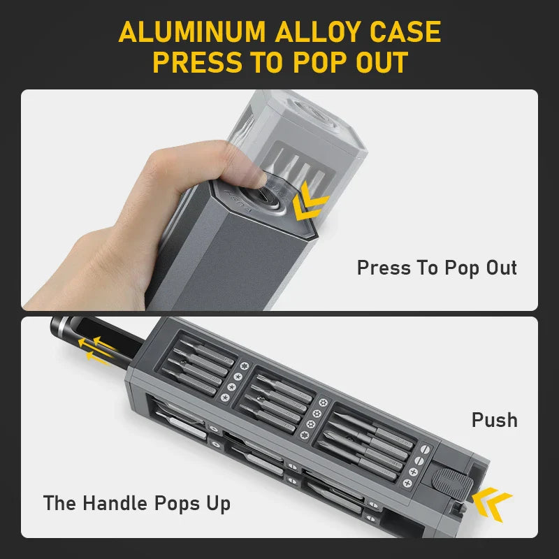 5-Speed Precision Electric Screwdriver Set — Rechargeable 3.7V 42-Bit DIY Phone Repair Kit (Up to 3.5 N·m)
