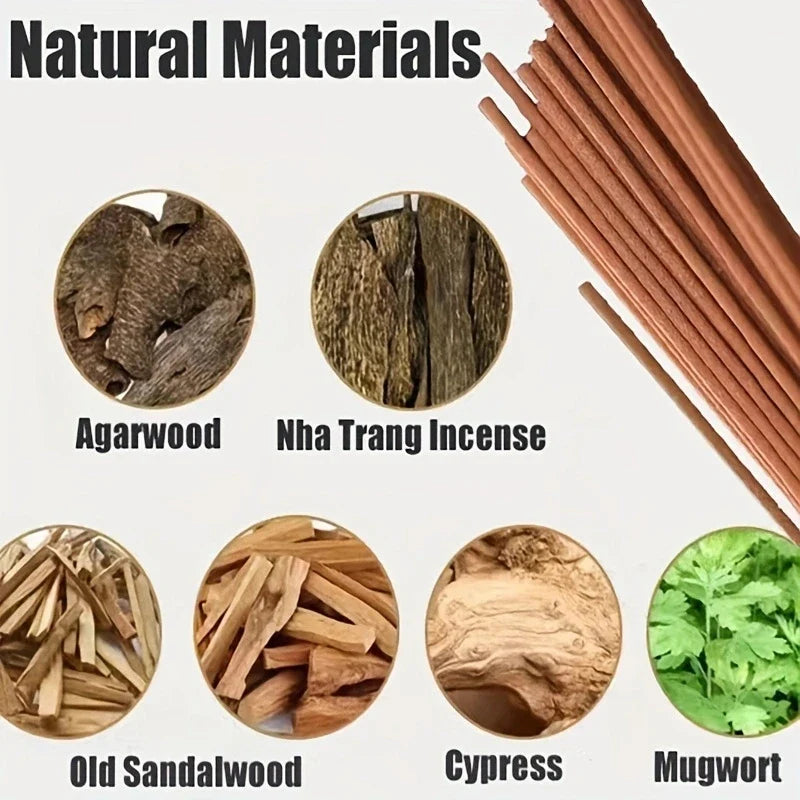 40-Pack Sandalwood-Scented Incense Sticks — Home Aromatherapy, Meditation & Ceremony