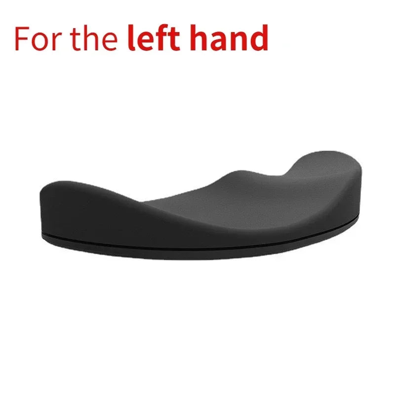 Ergonomic Silicone Gel Wrist Rest Mouse Pad — Non-Slip Support for Office & Gaming (10 x 4 x 1.7 cm / 3.9 x 1.6 x 0.7 in)