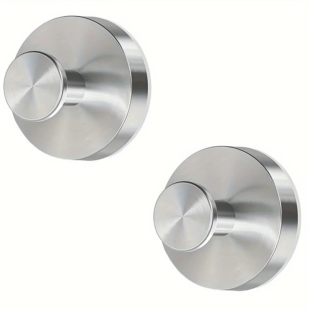 Reusable Stainless Steel Suction Cup Hook Punch-Free Waterproof Wall Mount for Kitchen and Bathroom Towel & Clothes Hanger