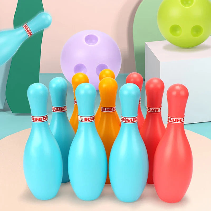 Kids Plastic Bowling Set – Colorful Ball & Pins for Indoor & Outdoor Family Games