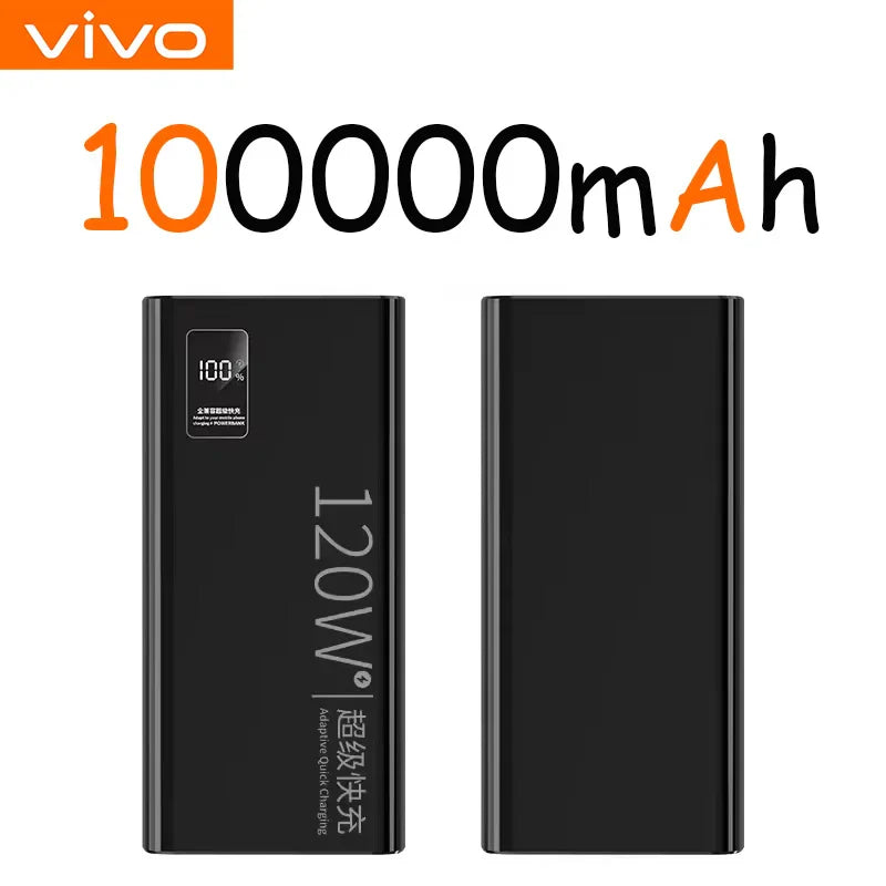 120W Portable Power Bank — 10,000 / 30,000 / 50,000mAh Fast Charging USB-C Power Bank with Digital Display for iPhone Samsung Huawei