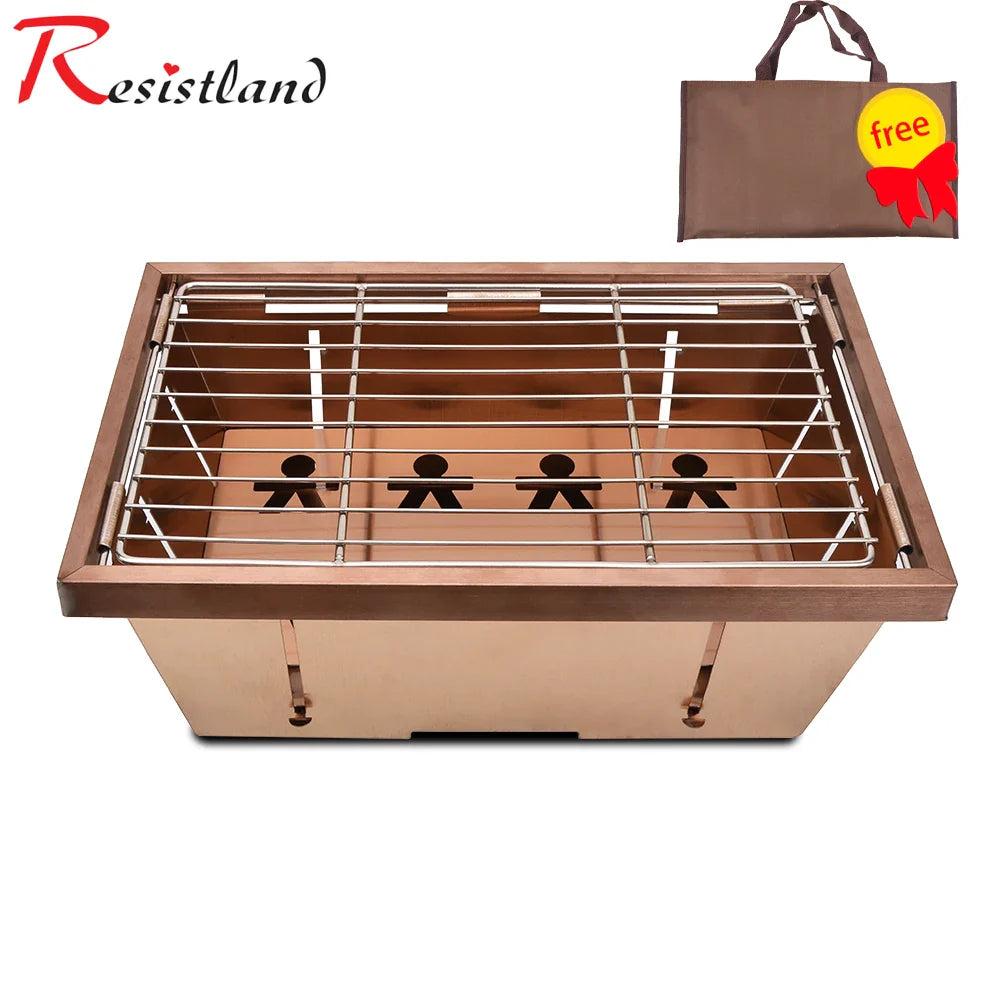 Portable Folding IGT Camping Table with Removable Wood Top — Lightweight Aluminum Camp BBQ & Gas Stove Stand for Picnic & Fishing