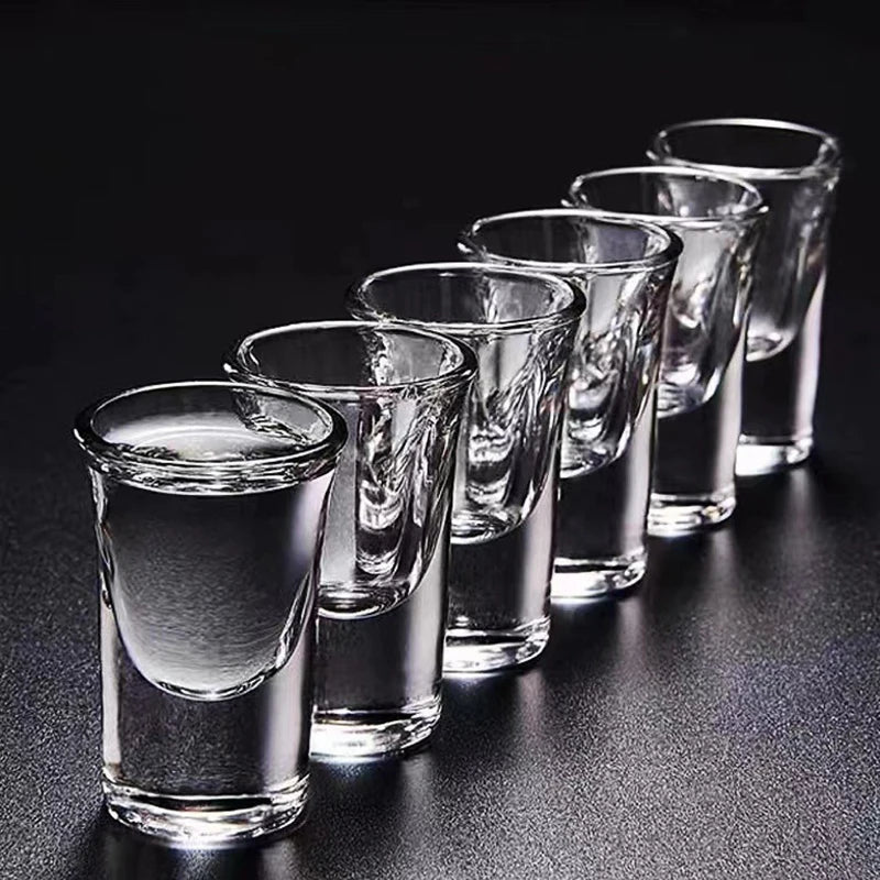 15ml (0.51 fl oz) Thick-Bottom Shot Glasses - 2/6/12 Pack Transparent Liquor & Baijiu Cups
