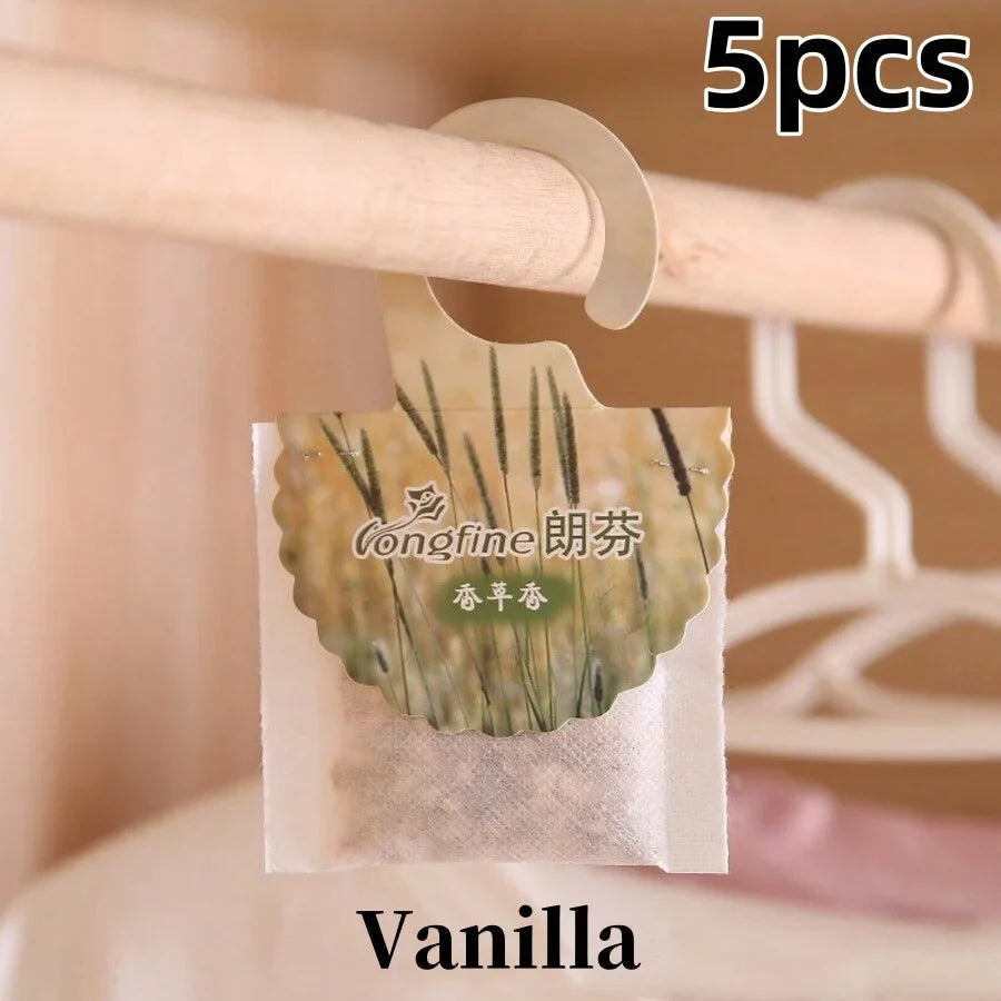 5/10-Pack Hanging Scented Sachets for Closet & Drawers — Long-Lasting Aromatherapy Air Freshener & Moth Repellent