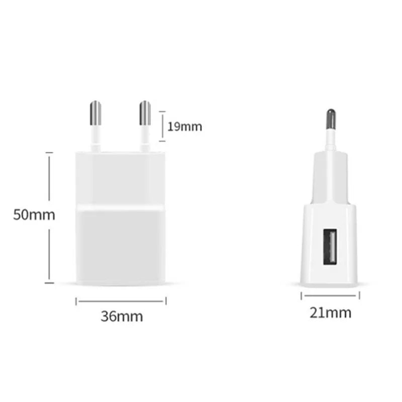 Universal 5V 2A USB AC Adapter Travel Charger AC 100-240V to 5V DC