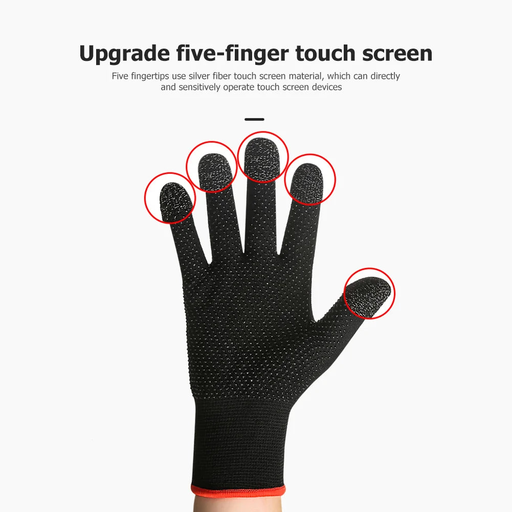 Unisex Touchscreen Knit Gloves — Anti-Slip Thermal, Breathable & Sweatproof (One Size) for Gaming, Cycling & Outdoor