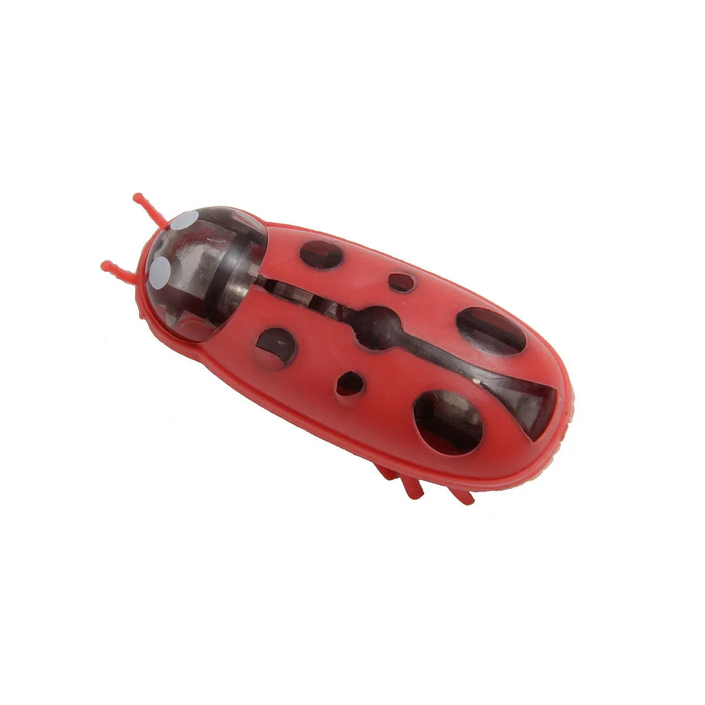 Interactive Battery Operated Bug Cat Toy for Kittens Automatic Vibration Beetle with Obstacle Avoidance