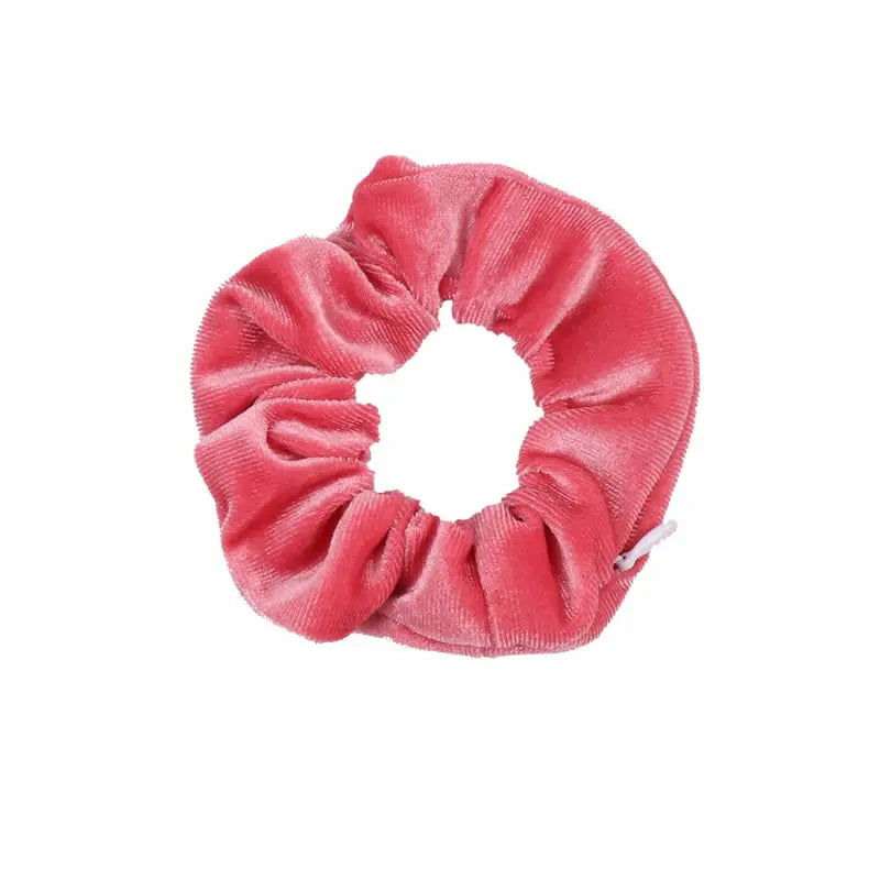 Hidden Pocket Scrunchie Hair Tie with Zipper - Secret Safe for Keys, Cash & Jewelry, Travel & Festival Accessory
