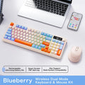 96-Key Bluetooth & 2.4G Wireless Gaming Keyboard with Smart Screen, RGB Backlight, Ergonomic PBT Keycaps — Multi-Device for PC Laptop Tablet