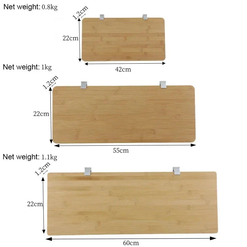 IGT Bamboo Extension Table Top – Outdoor Camping Kitchen Side Table Module for Picnic & Dining