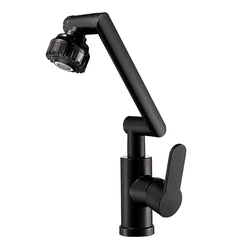 Universal Rotating Dual-Mode Single-Handle Faucet for Kitchen & Bathroom Sink - Hot & Cold Mixer
