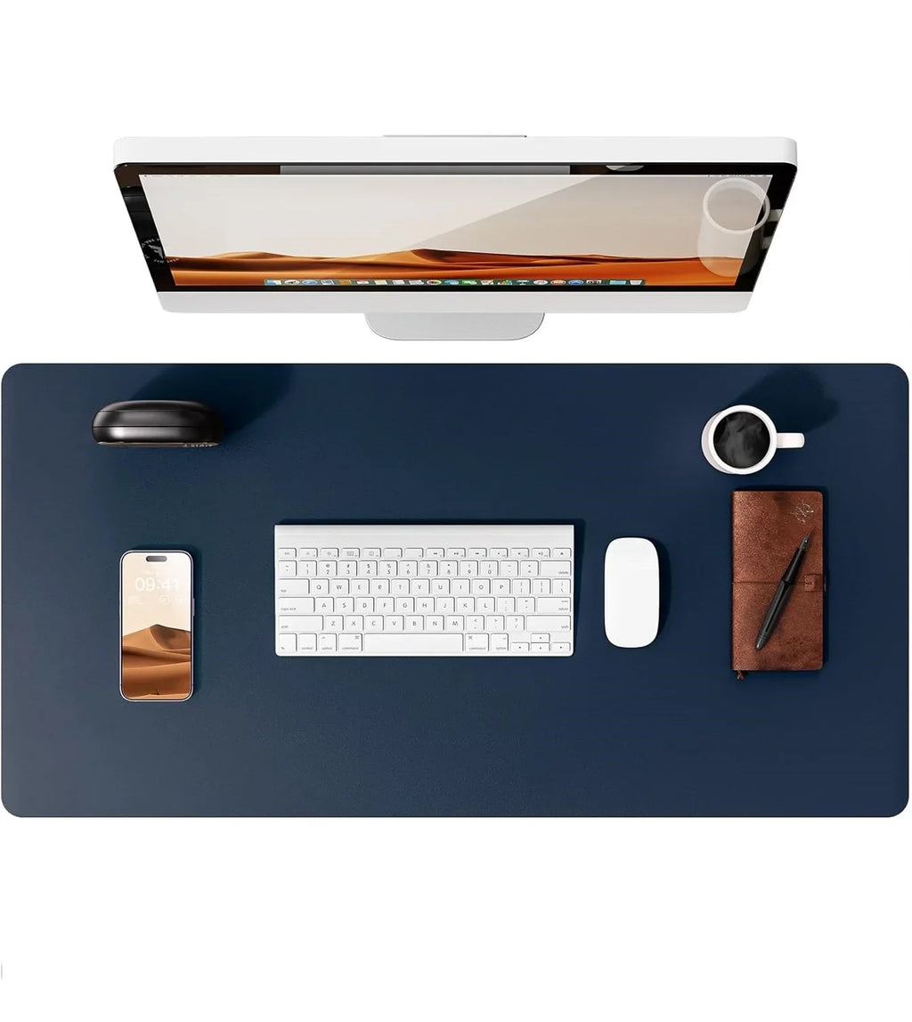 PU Leather Desk Mat – Large Waterproof Mouse Pad & Keyboard Mat, Desk Protector for Office