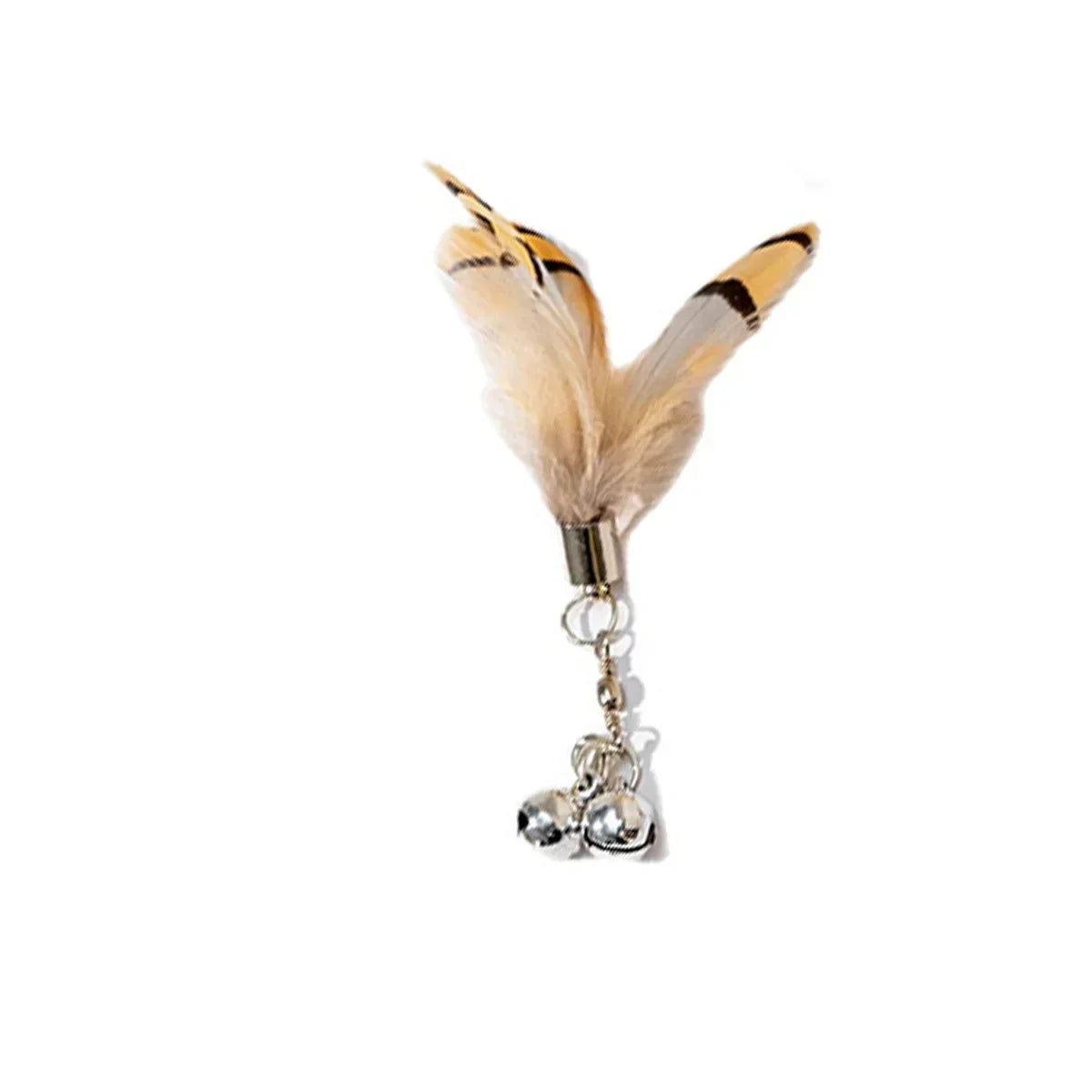 Interactive Cat Feather Toy Refill Kit – Feather Birds, Faux Worm & Foam Ball with Bell for Kittens