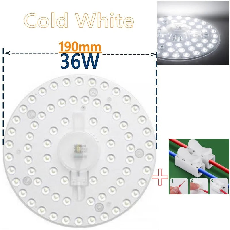 LED Round Panel Ceiling Light - Slim Circular Flush Mount, 12W 18W 24W 36W 50W, 220–240V