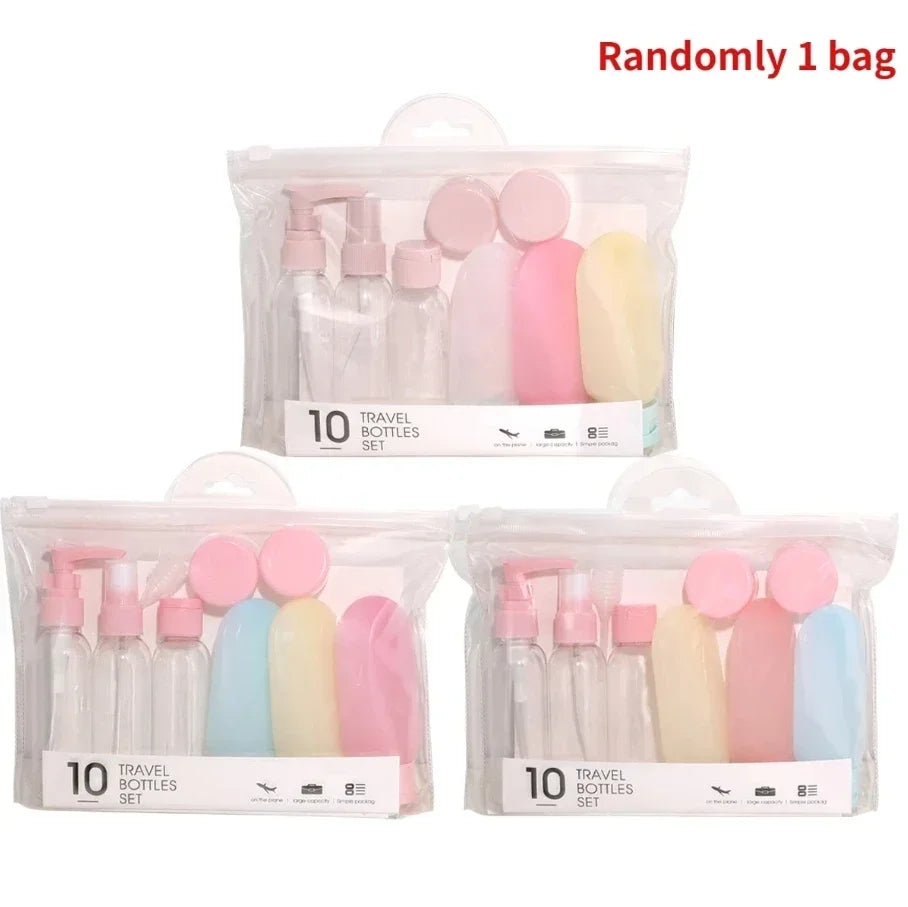 Travel Refillable Bottle Set — Perfume Spray, Lotion & Shampoo Tubes (120 ml / 4.06 fl oz, 60 ml / 2.03 fl oz) Portable Cosmetic Containers