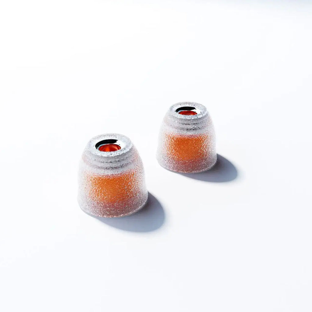 Liquid Silicone Hybrid Ear Tips with Venturi Stainless Steel Nozzle – Color-Coded XS/S/M/L