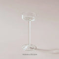 3-Piece Hand-Blown Glass Tealight Candle Holders Set — Votive Centerpieces for Wedding & Home Decor (11/14/17 cm | 4.3/5.5/6.7 in)