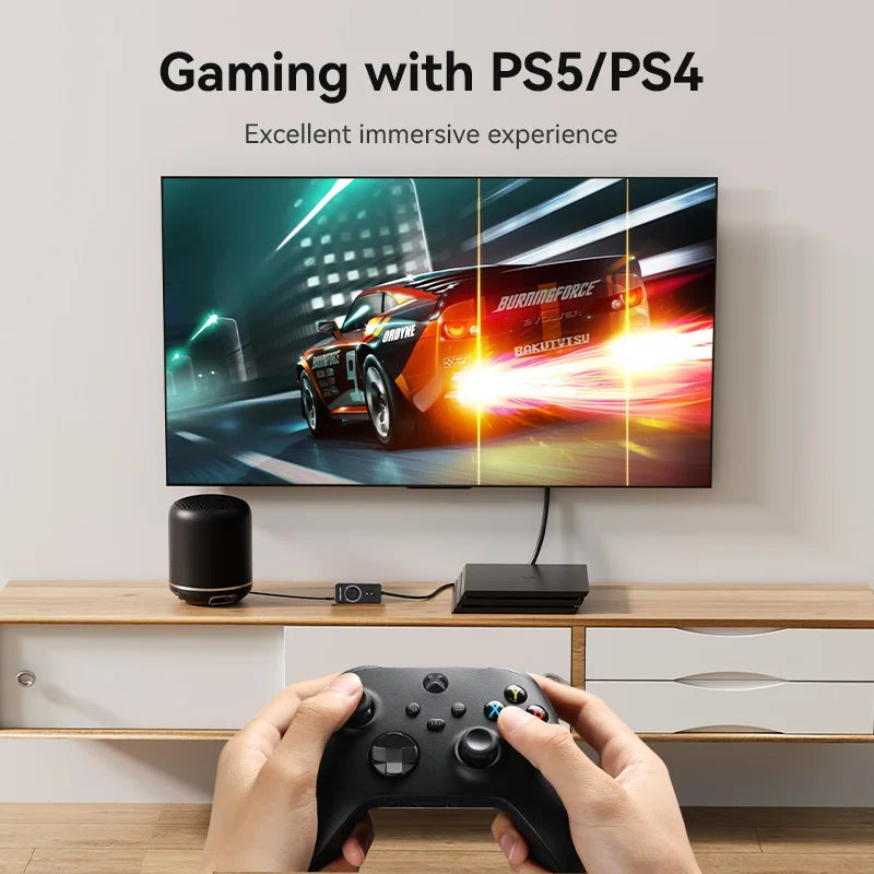 USB External Sound Card - USB to 3.5mm Audio Adapter with Volume Control, Mic & Headphone Splitter, 16-bit 48KHz